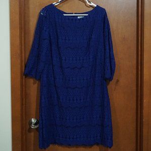 Eliza J blue lace dress